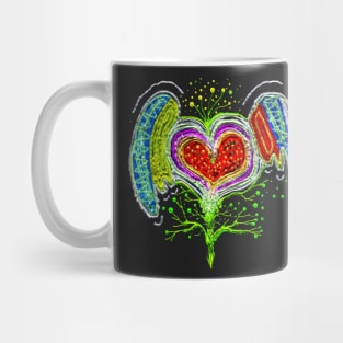 Abstraction #004 Flower-Heart Mug